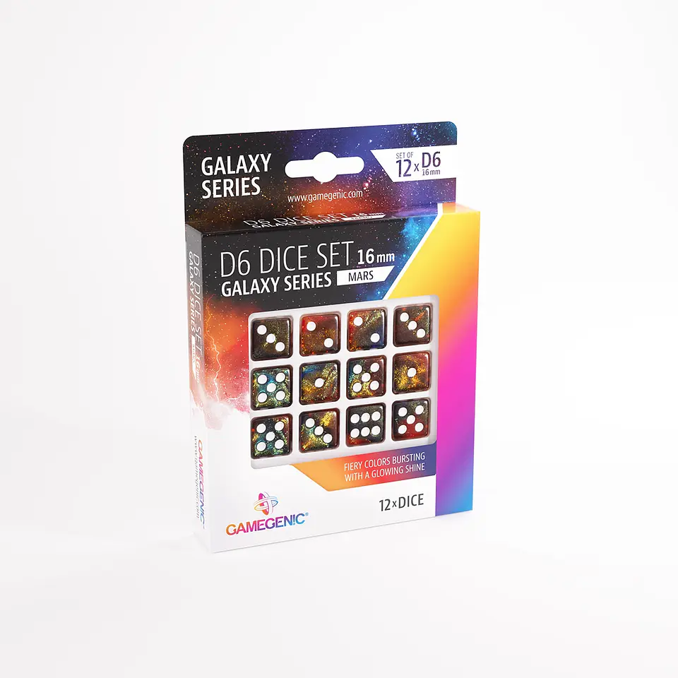 Set de Dados: Mars D6 Set 16 mm (12 pcs)  1