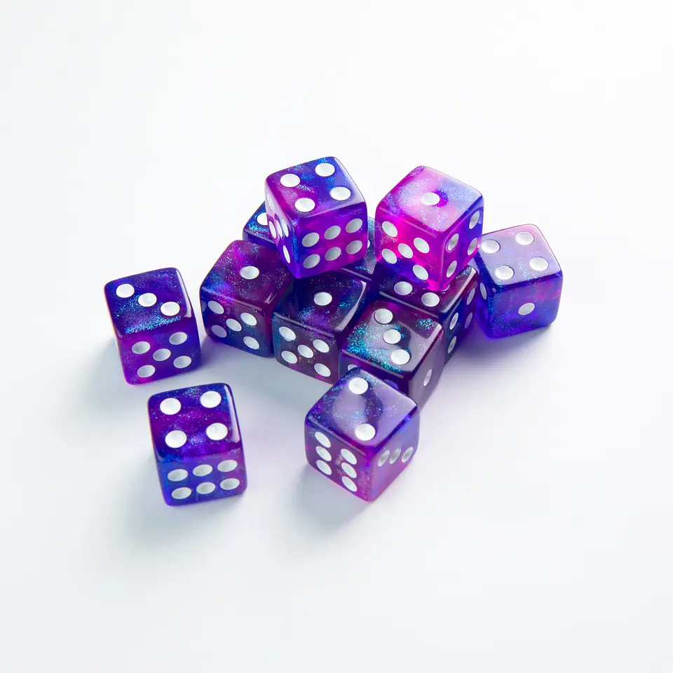 Set de Dados: Nébula D6 Set 16 mm (12 pcs)  2