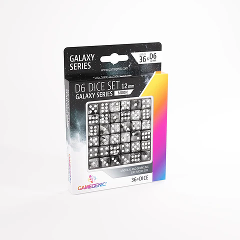 Set Dados: Moon D6 12 mm (36 un) 