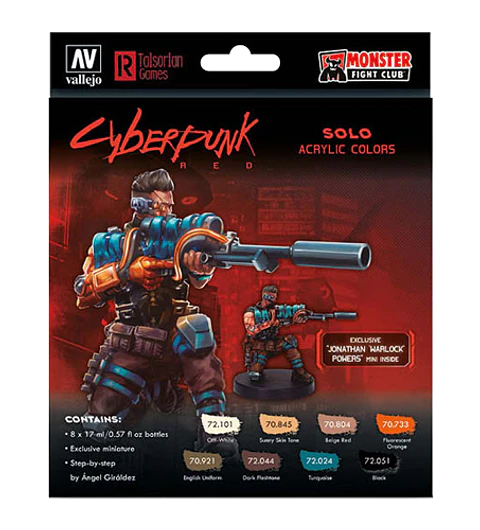 Game Color Set: Cyberpunk- Solo (8) 17ml + Jonathan "Warlock" 
