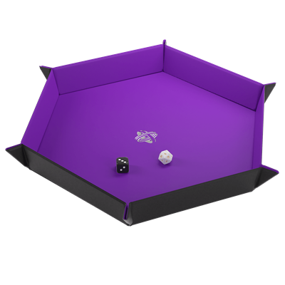 Bandeja de dados magnética Hexagonal Negro/Purpura