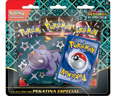 Escarlata & Purpura Destinos de Paldea: Colección con Pegatina Especial (Maschiff) 