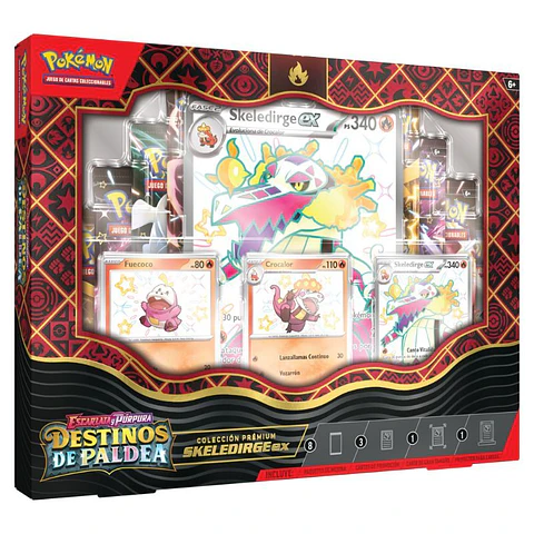 Escarlata & Violeta Destinos De Paldea: Colección Premium Skeledirge EX