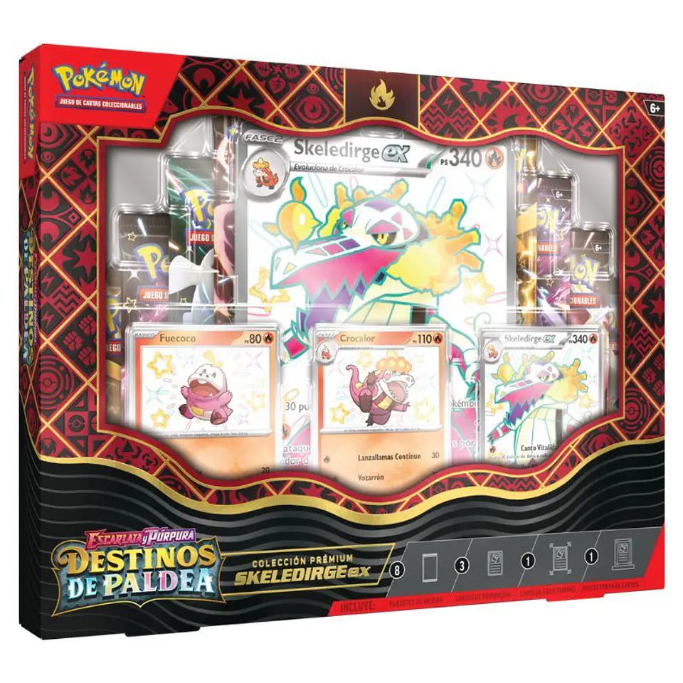 Escarlata & Violeta Destinos De Paldea: Colección Premium Skeledirge EX 1