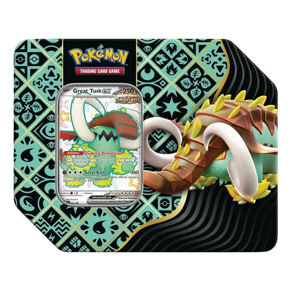 Scarlet & Violet Paldean Fates: Tin Great Tusk EX 1