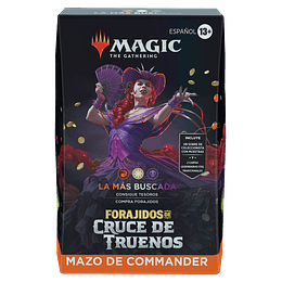 Mazo de Commander Forajidos de Cruce de Truenos - La Más Buscada (Español)