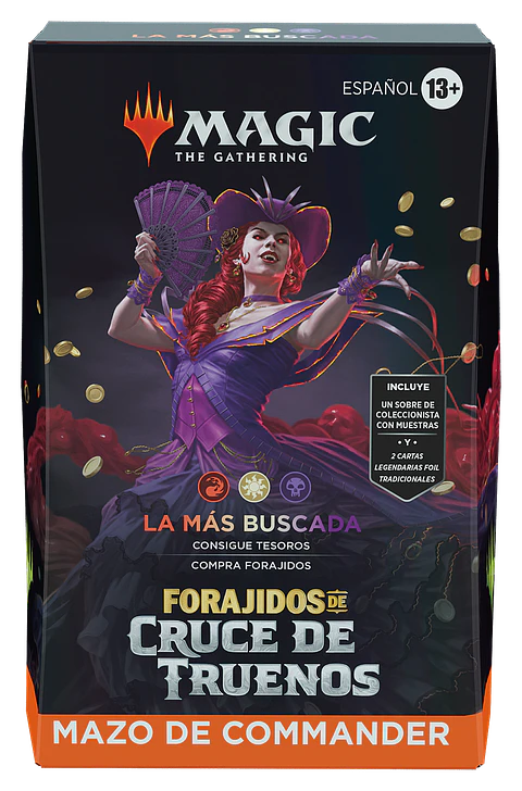 Mazo de Commander Forajidos de Cruce de Truenos - La Más Buscada (Español)