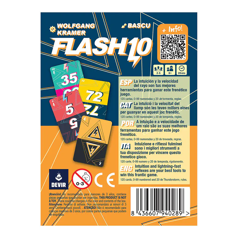 Flash 10 - Juego de Mesa Devir  2