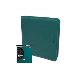 Carpeta BCW - Z-Folio 12 Bolsillos LX de Cuero - Teal