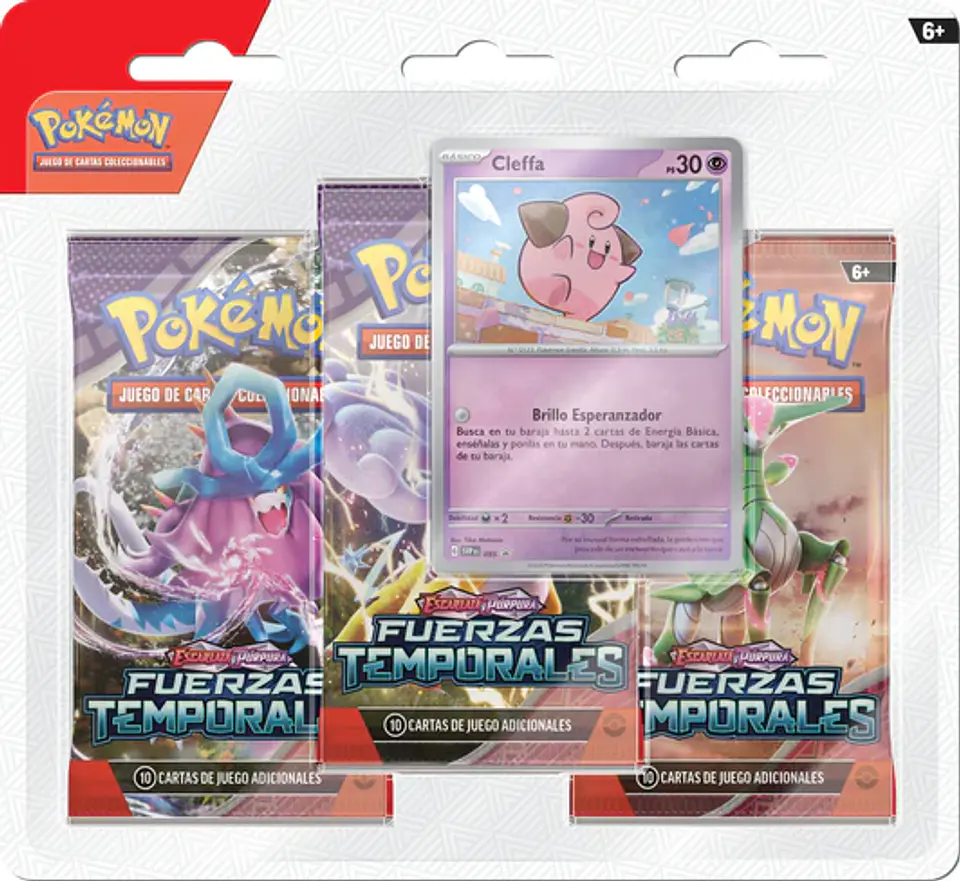 Pokémon TCG: Blister Pack-3 - Fuerzas Temporales Cleffa (Español)  1