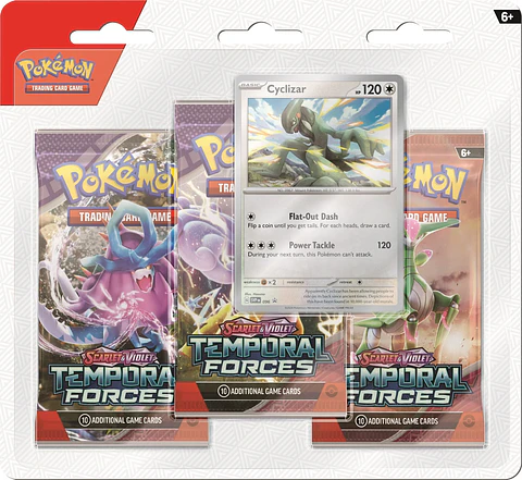 Pokémon TCG: Blister Pack-3 - Temporal Forces: Cyclizar (Inglés) 