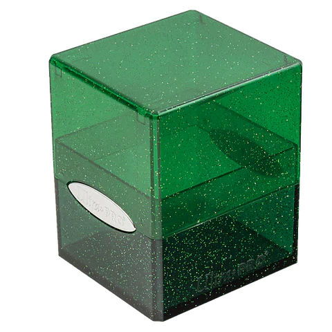 Porta Mazo Satin Cube Glitter - Green 