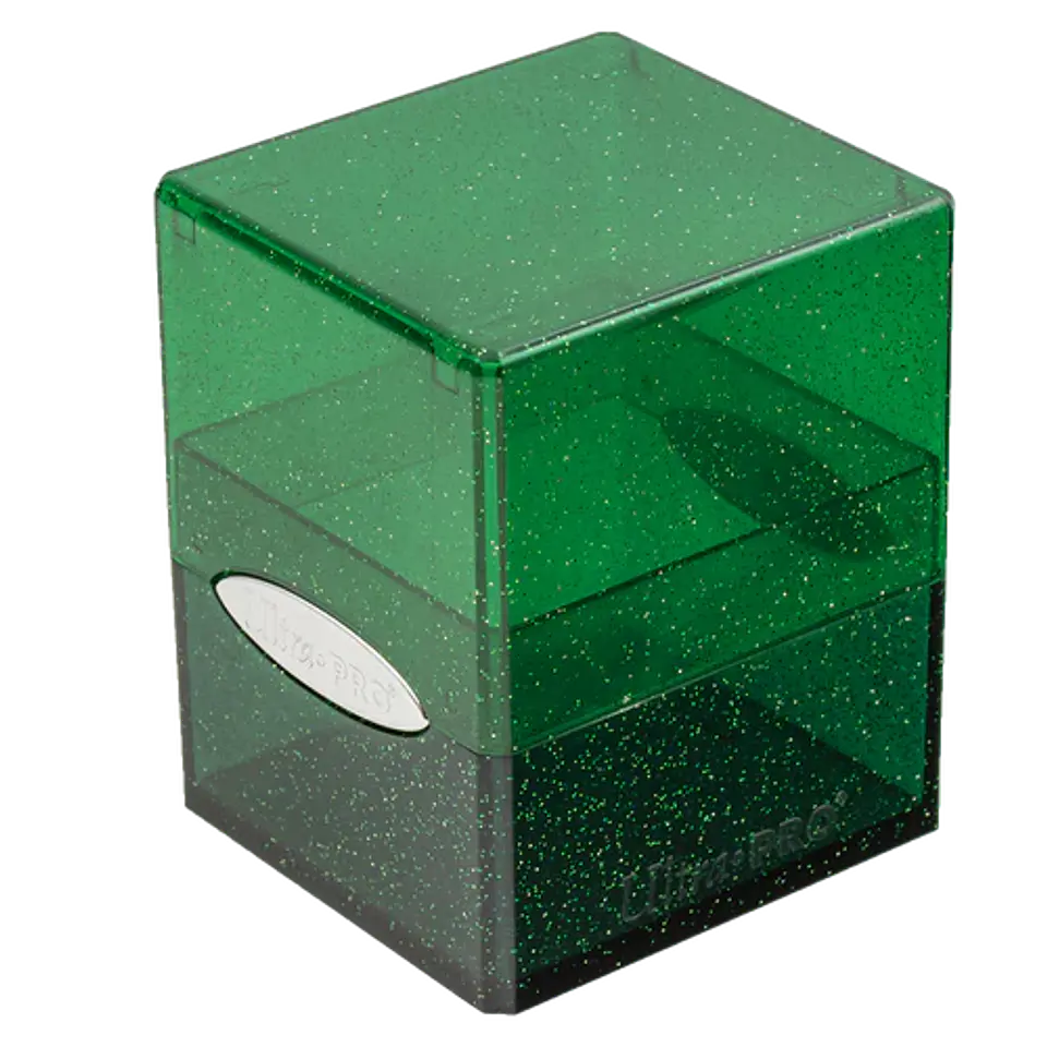 Porta Mazo Satin Cube Glitter - Green  1
