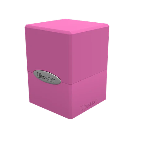 Porta Mazo Satin Cube - Hot Pink 