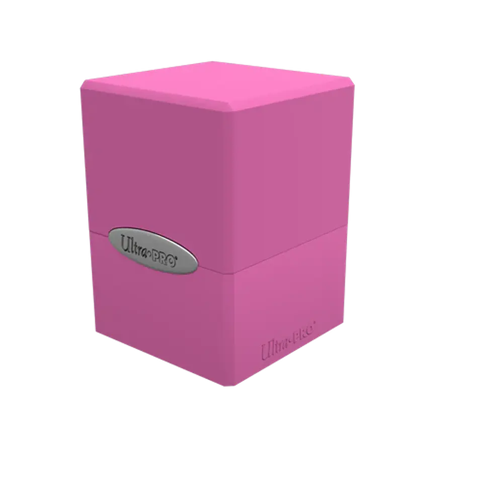 Porta Mazo Satin Cube - Hot Pink  1