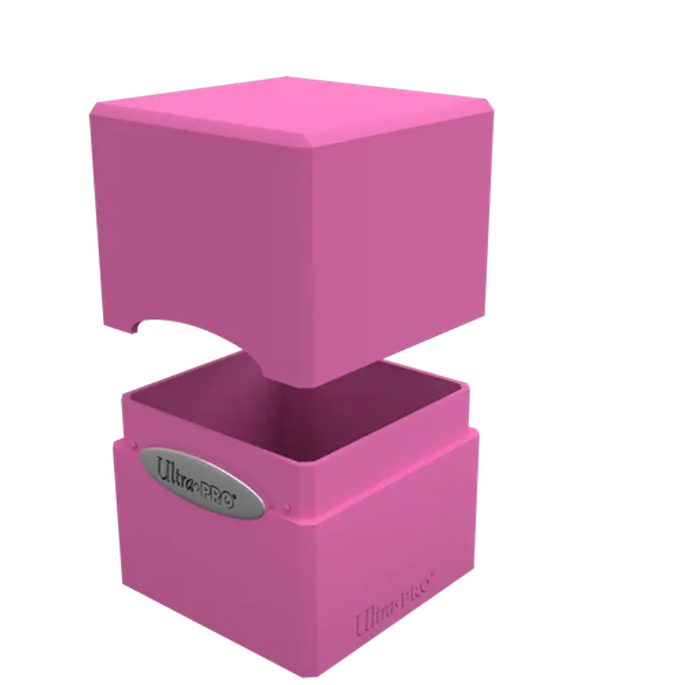 Porta Mazo Satin Cube - Hot Pink  2