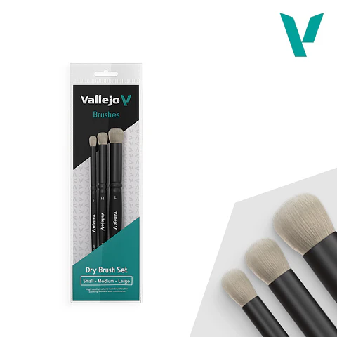 Set de Pinceles Vallejo Pelo Natural: Dry Brush 