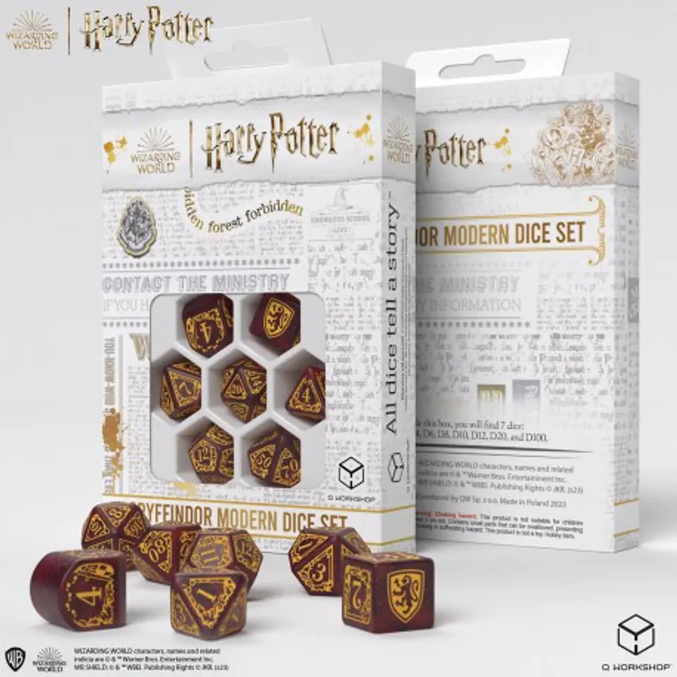 Set de Dados Harry Potter: Gryffindor - Red  1