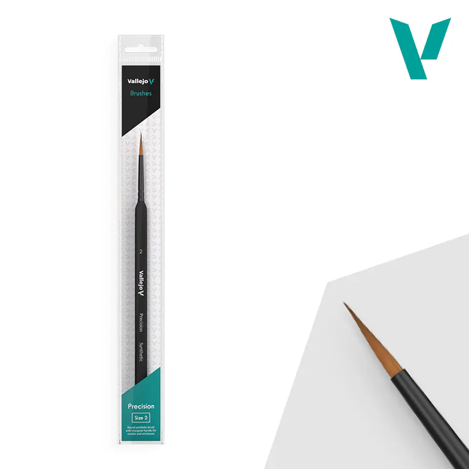 Pincel Vallejo Sintético: Precision Size 2  1