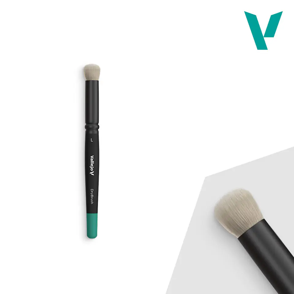 Pincel Vallejo Pelo Natural: Dry Brush Large  2