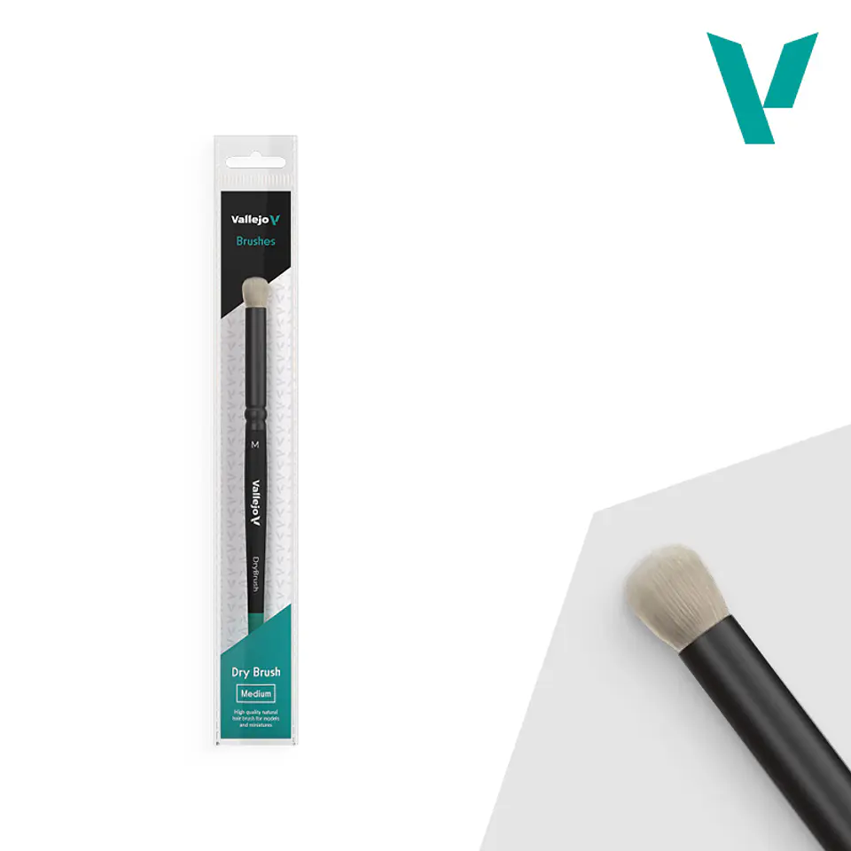 Pincel Vallejo Sintético: Dry Brush Medium  1
