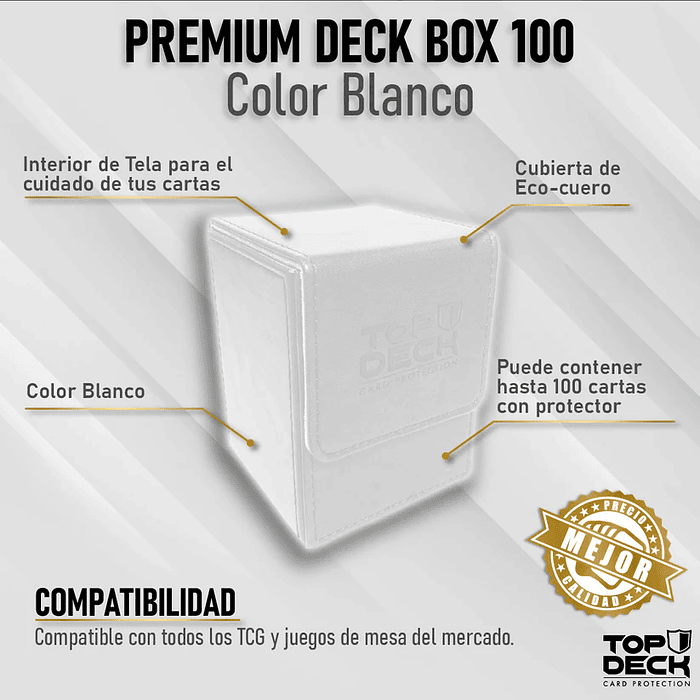 Porta Mazo Top Deck Premium 100+ Blanco 