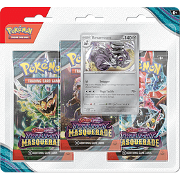 Escarlata & Purpura Mascarada Crepuscular - Pokémon Revavroom - 3 Pack Blister (Español) 