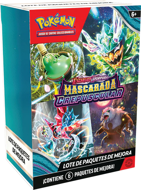 Pokemon TCG: Lote de Paquete de Mejora - Mascarada Crepuscular (Español) 