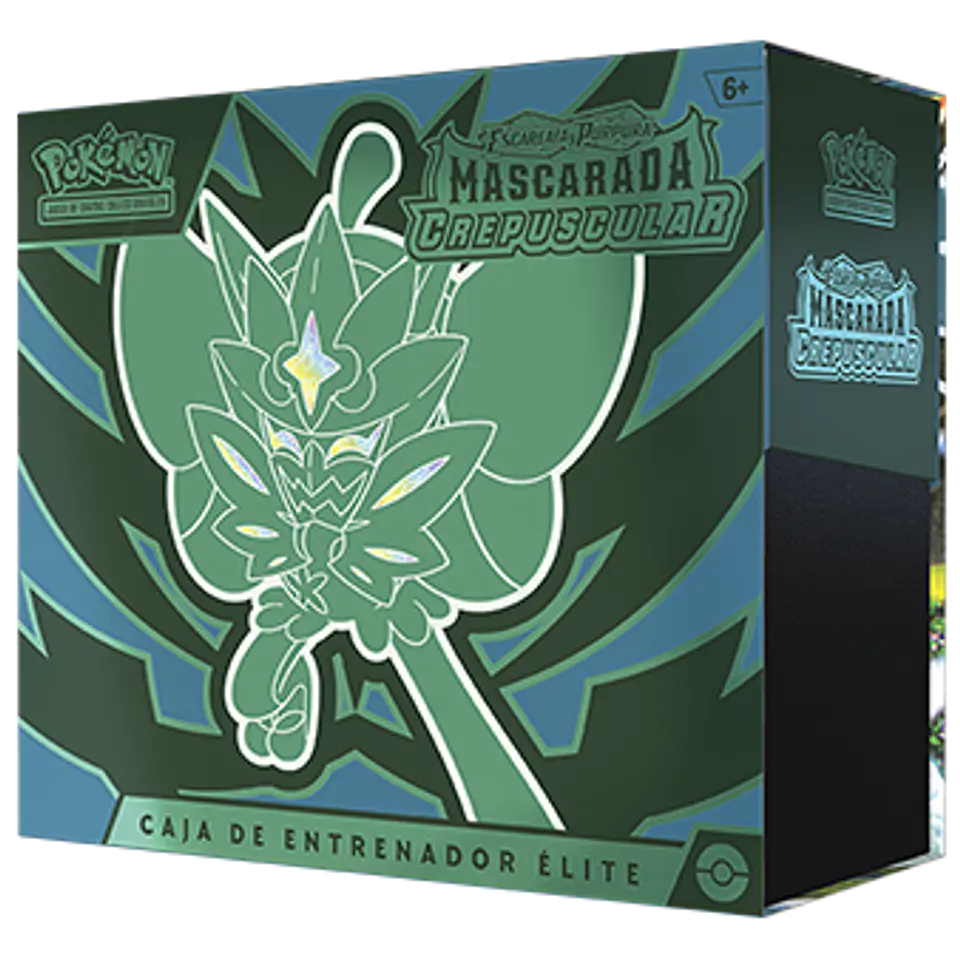 Escarlata & Purpura - Mascarada Crepuscular - Caja de Entrenador Élite  1