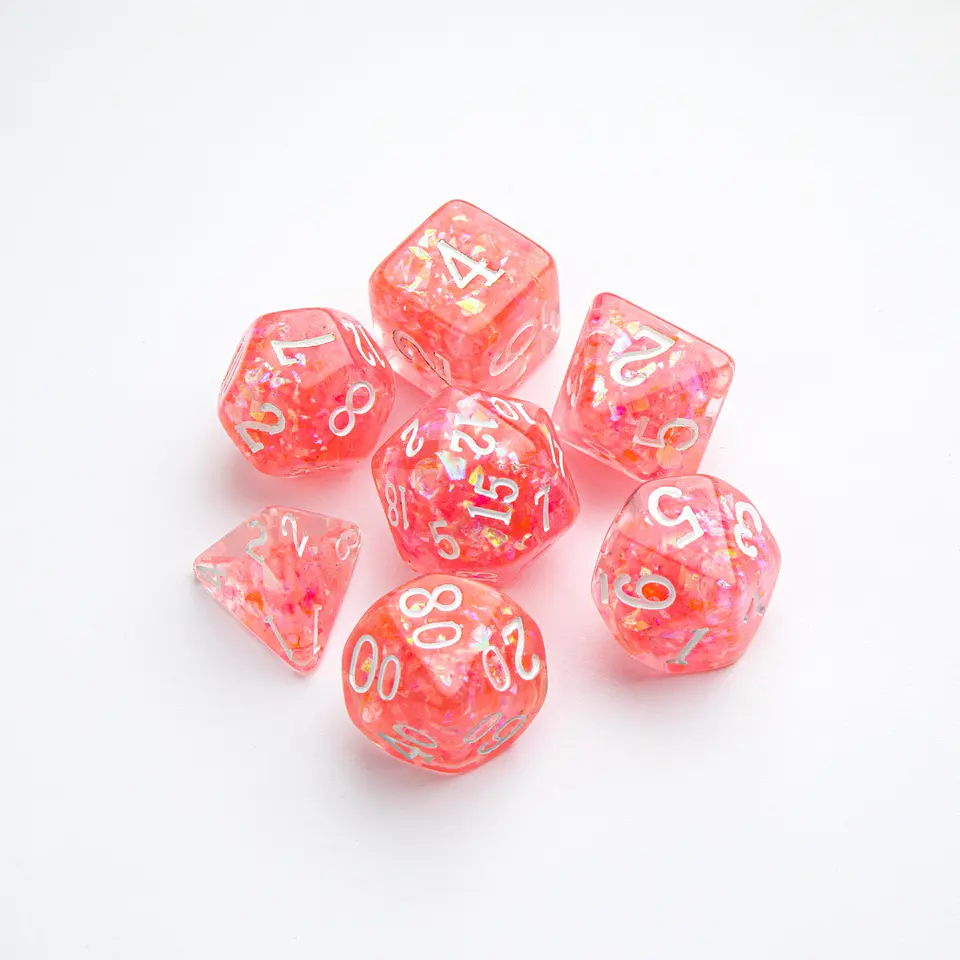 GG: Peach RPG Dice Set (7pcs)  2