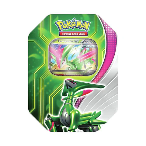 Pokémon TCG: Paradox Clash Tin - Ferroverdor Ex (Español) 