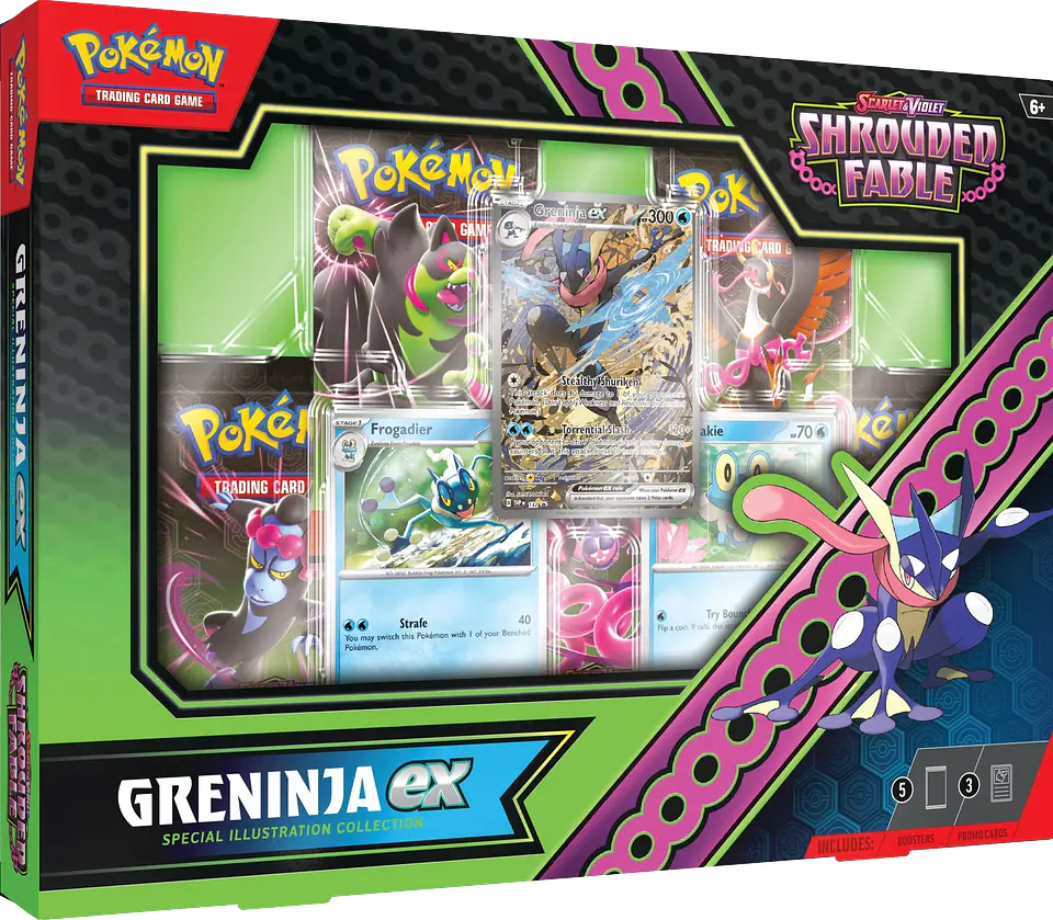 Pokemon TCG Scarlet & Violet Shrouded Fable - Greninja Ex  1