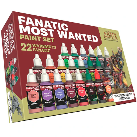Set de pinturas Fanatic Most Wanted (22 pinturas + 1 mini) 