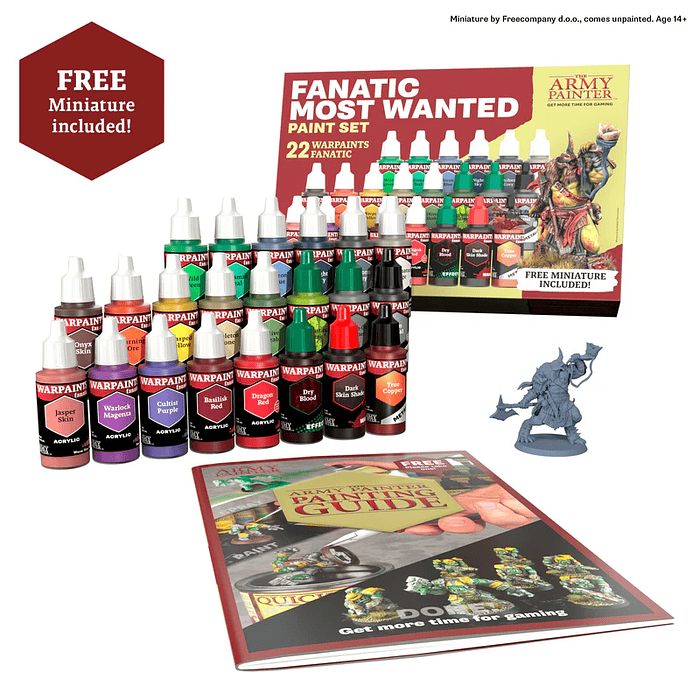 Set de pinturas Fanatic Most Wanted (22 pinturas + 1 mini)  2