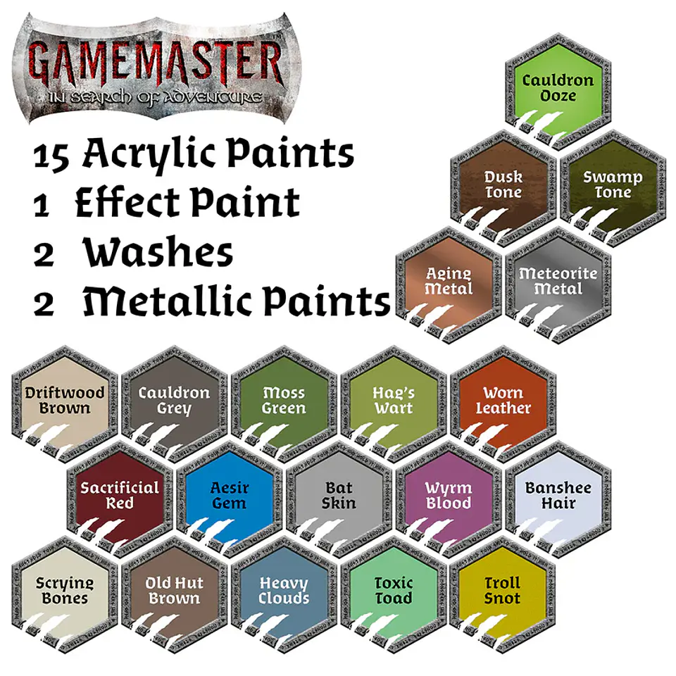 Set de pinturas Wilderness Adventures (20 pinturas + pincel + mini)  4