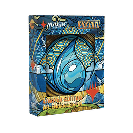 Pin: MTG Stained Glass - Island, Limited Edition AR Pin 