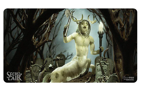 Playmat: MTG - Diabolical Dioramas - Karador, Ghost Chieftain 