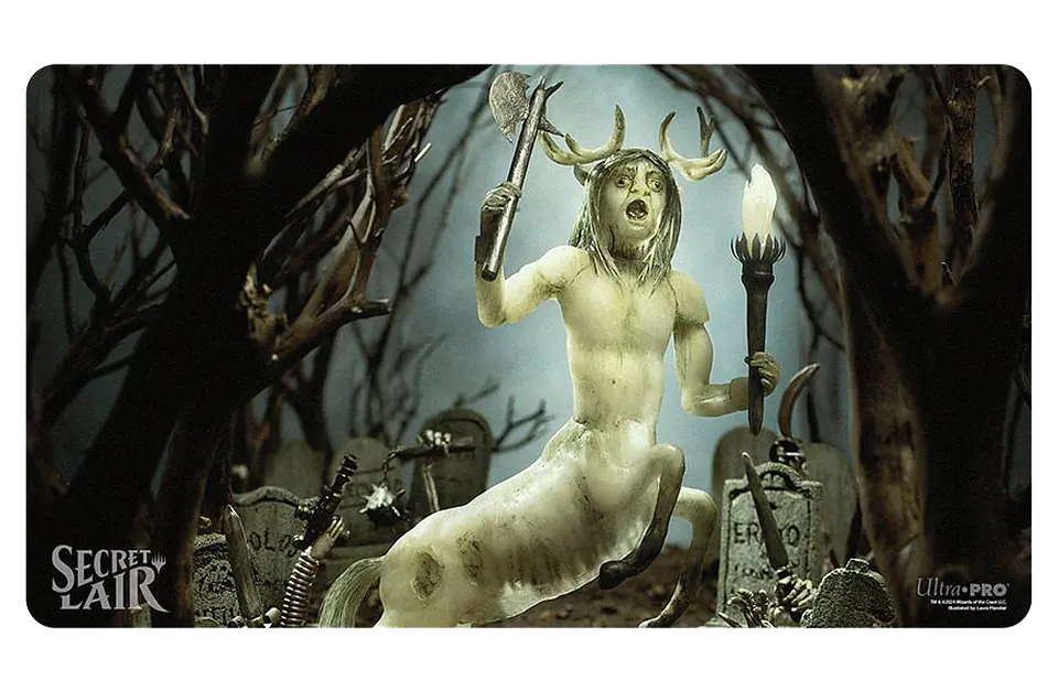 Playmat: MTG - Diabolical Dioramas - Karador, Ghost Chieftain  1