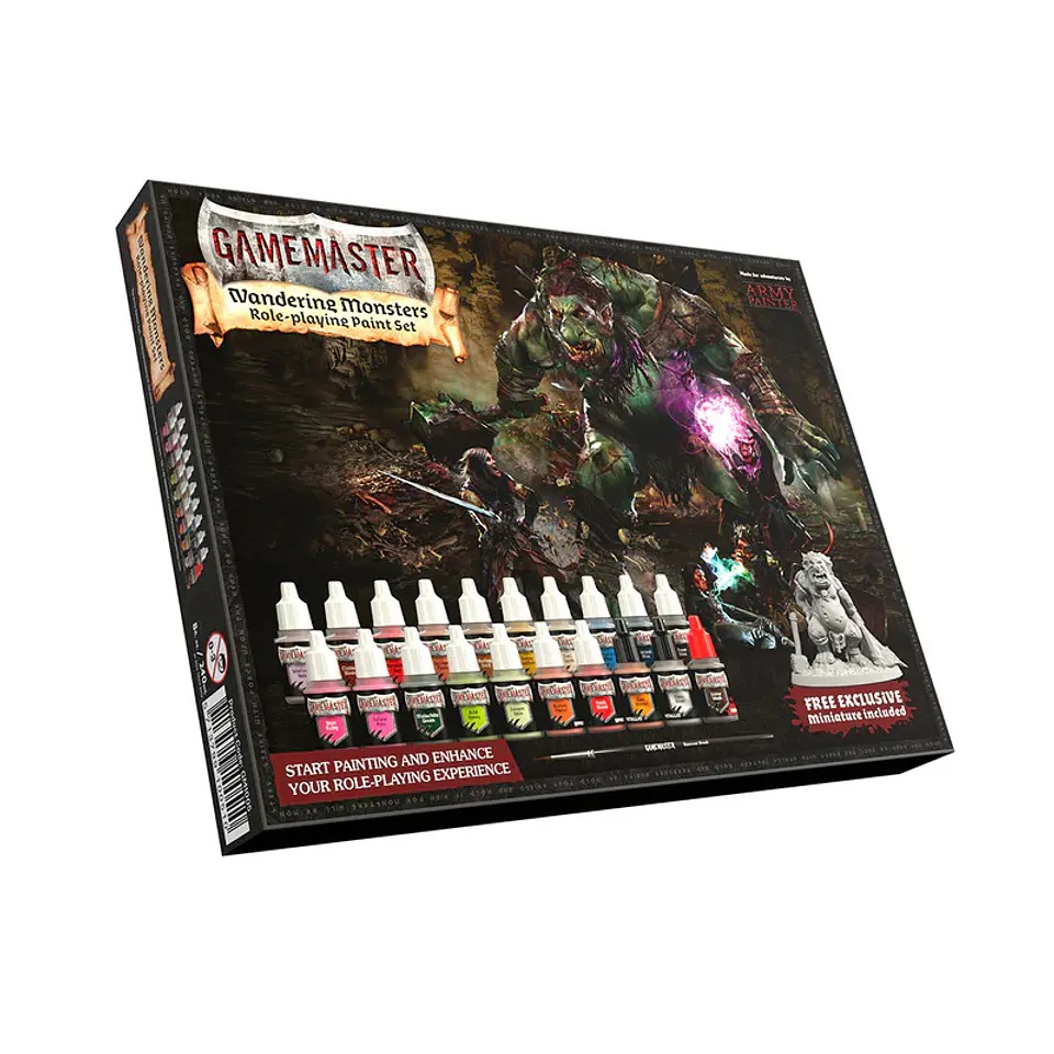 Set de pinturas Wandering Monsters (20 pinturas + pincel+ mini)  1