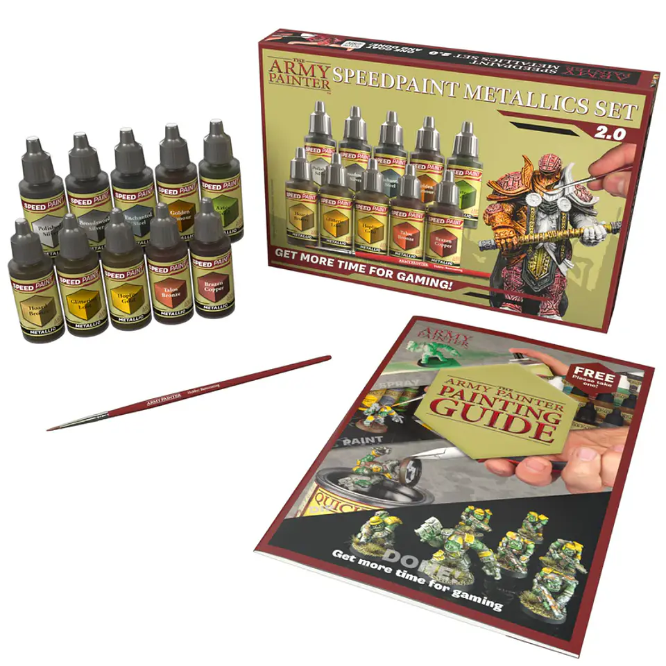 Set de pinturas Speedpaint Metallics 2.0 (10 pinturas + 1 pincel)  2
