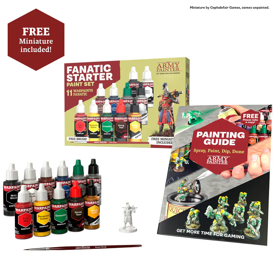 Set de pinturas Fanatic Starter (11 pinturas + 1 pincel + 1 mini)  2