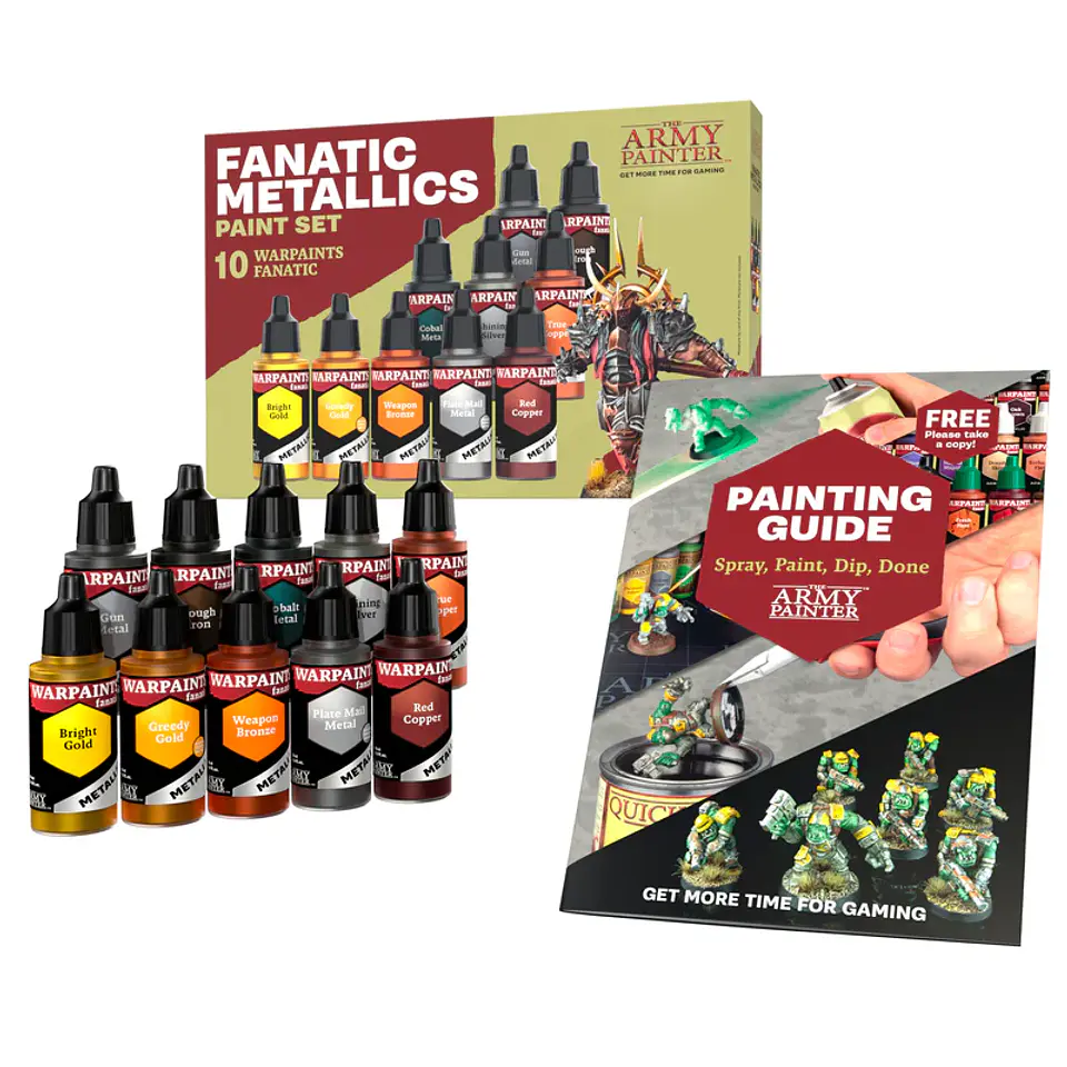 Set de pinturas Fanatic Metallics (10 pinturas)  2