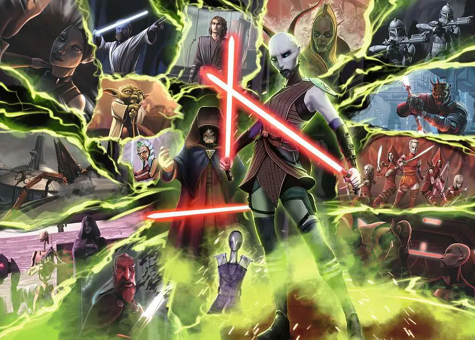 Puzzle: Star Wars Villainous - Asajj Ventress (1000 piezas)  2