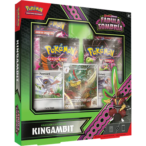 Pokemon TCG Escarlata y Púrpura: Fábula Sombría - Colección Kingambit 