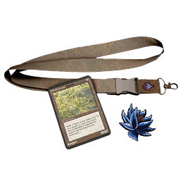 Pin: MTG - Black Lotus Pin and Lanyard Set 