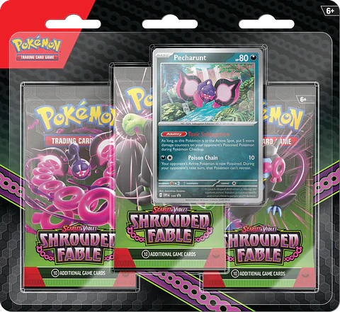 Pokemon TCG Scarlet & Violet: Shrouded Fable - 3 Pack Blister 