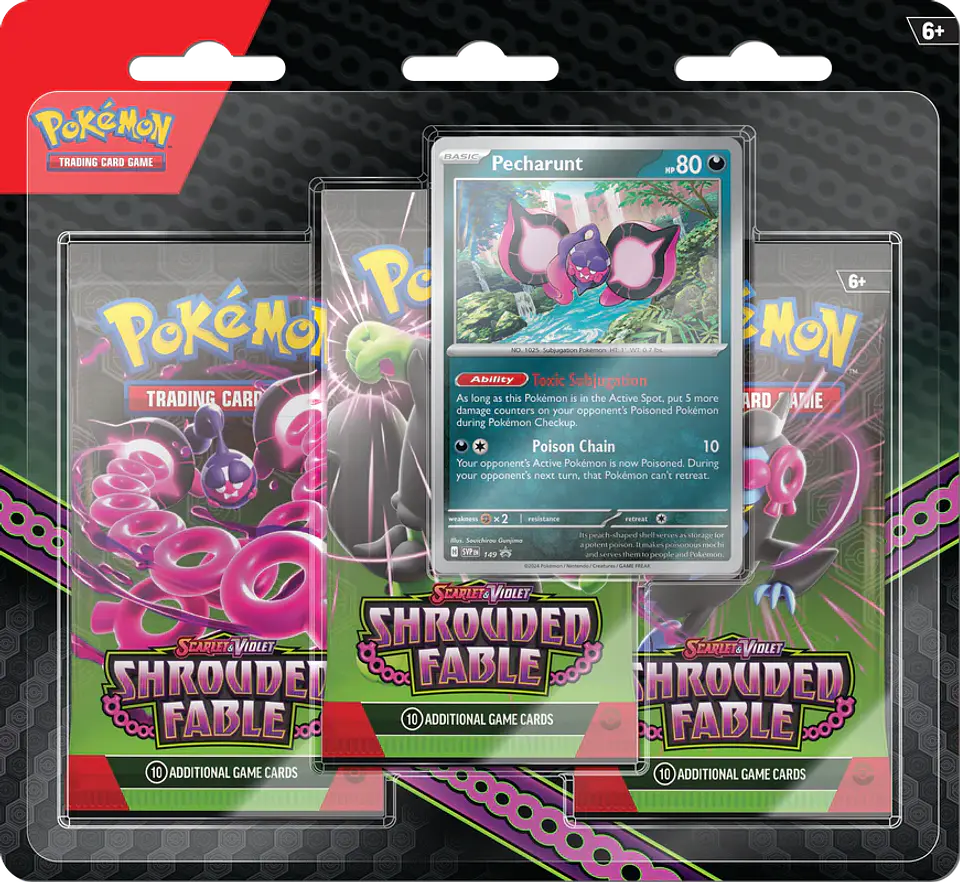 Pokemon TCG Scarlet & Violet: Shrouded Fable - 3 Pack Blister  1