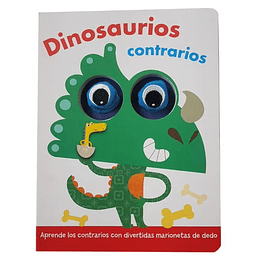 Libro de Marioneta de Dedos: Dinosaurios Contrarios 