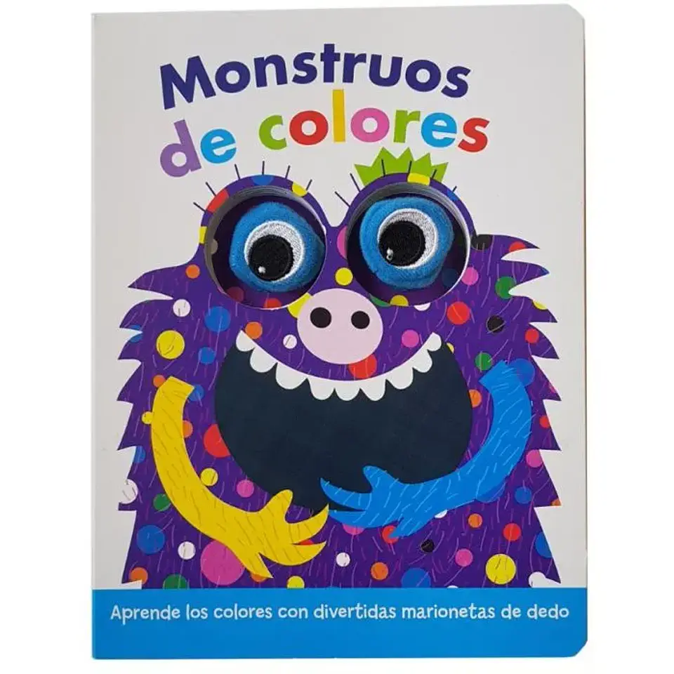 Libro de Marioneta de Dedos: Monstruos de Colores 1