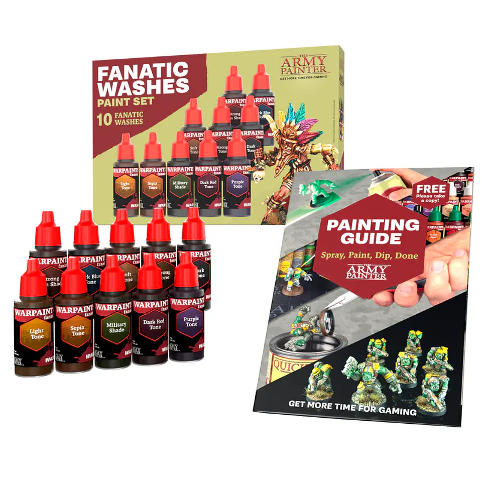 Set de pinturas Fanatic Washes (10 pinturas)  2